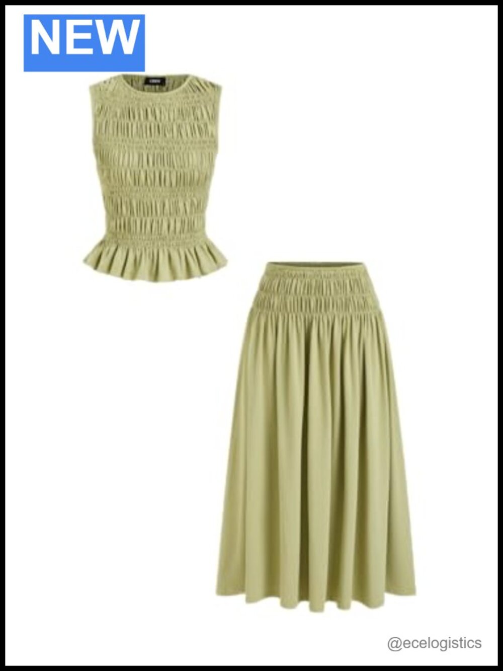 Metallic Diamond Camisole Maxi Skirt Set Two Piece Pull On